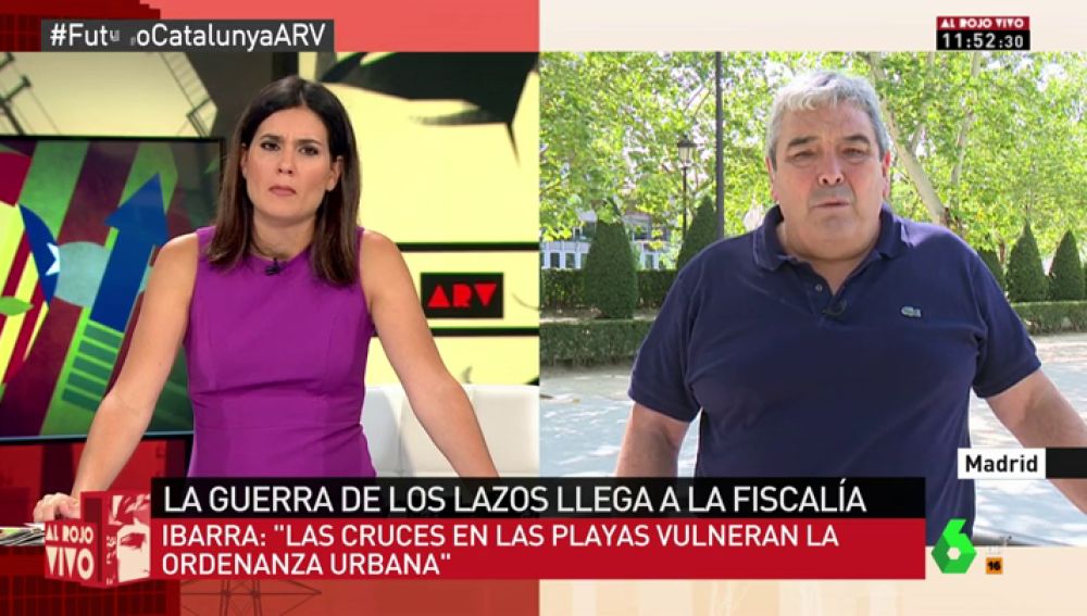 Esteban Ibarra, crítico con la actuación de los Moss ante la retirada de lazos amarillos: "Estas identificaciones están fuera de lugar y atacan los derechos fundamentales"