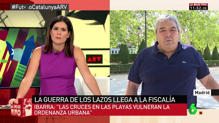 Esteban Ibarra, crítico con la actuación de los Moss ante la retirada de lazos amarillos: "Estas identificaciones están fuera de lugar y atacan los derechos fundamentales"