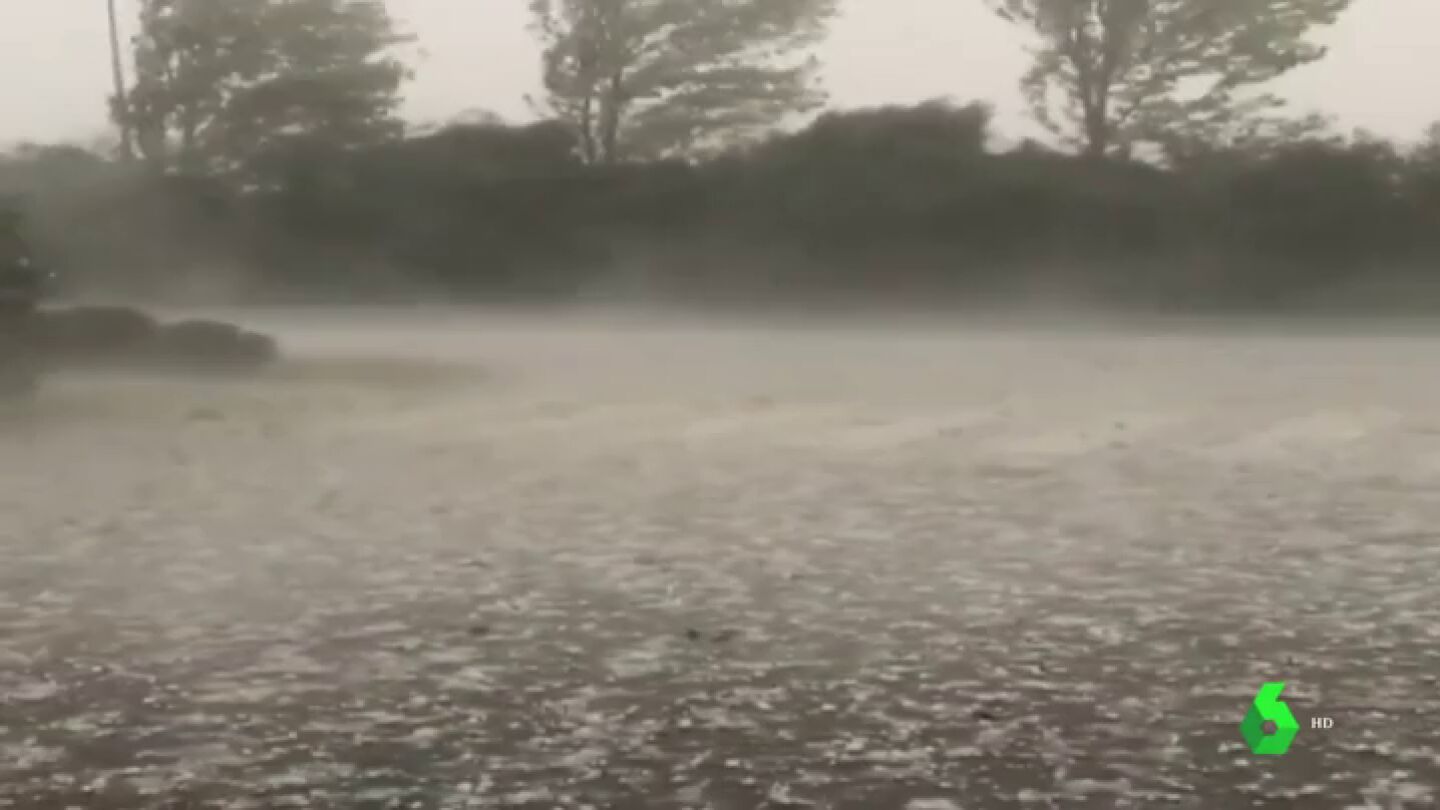 Las fuertes tormentas dejan en Catalu&ntilde;a granizo y rachas de viento de hasta 90 kil&oacute;metros por hora