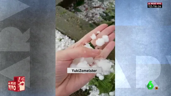 Granizos en la Vega del Esla Granizos en la Vega del Esla