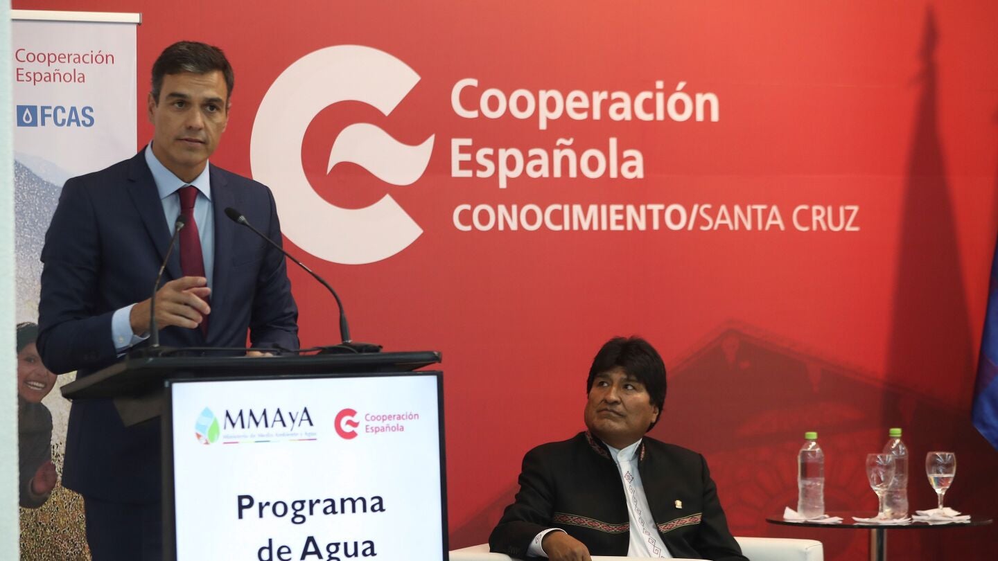 Pedro S&aacute;nchez durante su visita oficial en Colombia
