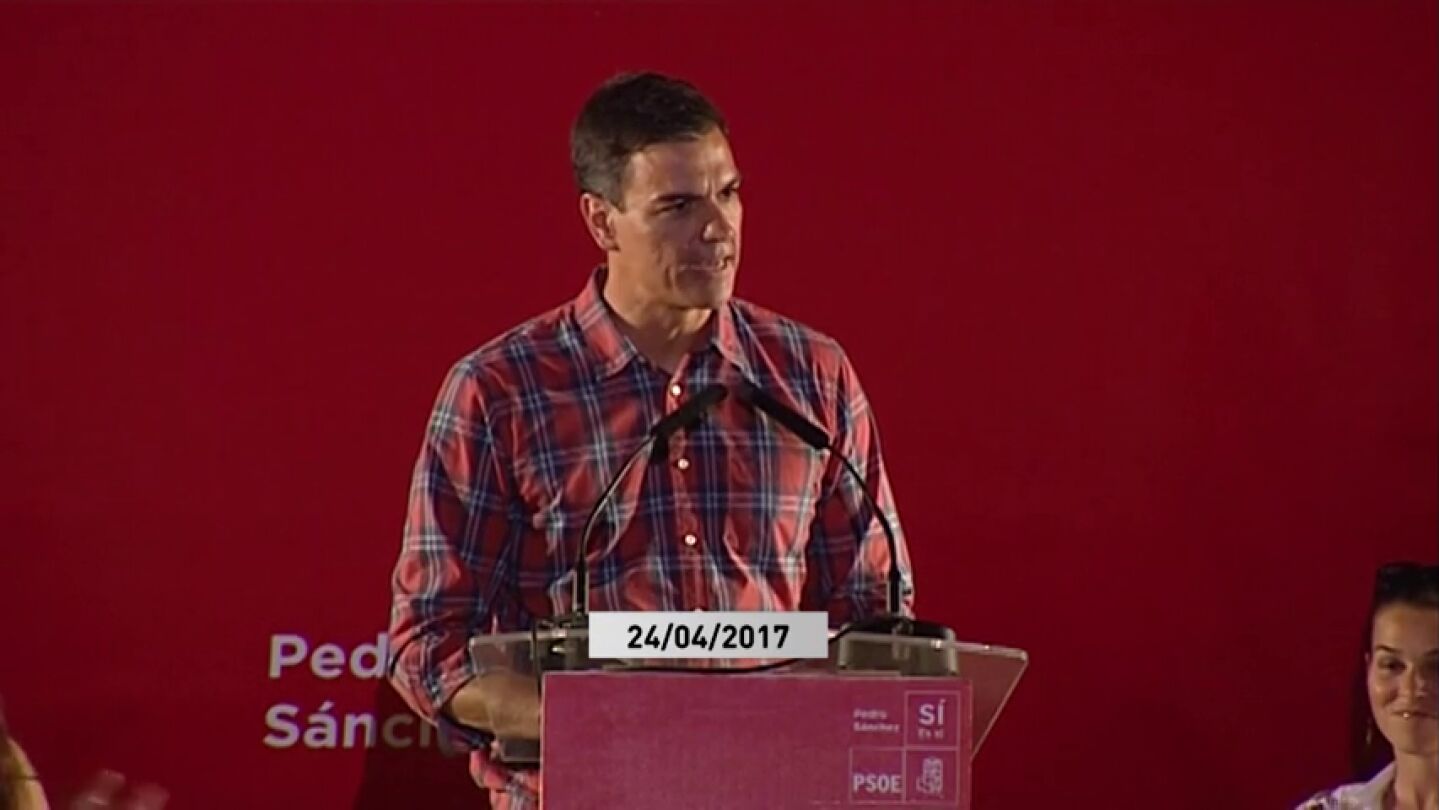 As&iacute; hablaba Pedro S&aacute;nchez sobre el Valle de los Ca&iacute;dos en 2017: "Ser&aacute; un monumento a la reconciliaci&oacute;n"