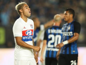 Mariano Díaz, durante un partido con el Olympique de Lyon Mariano Díaz, durante un partido con el Olympique de Lyon