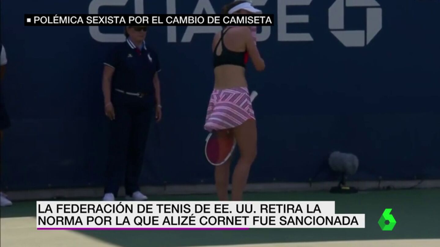 El US Open modifica el reglamento tras sancionar a Aliz&eacute; Cornet por cambiarse la camiseta