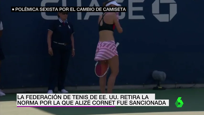 El US Open modifica el reglamento tras sancionar a Alizé Cornet por cambiarse la camiseta