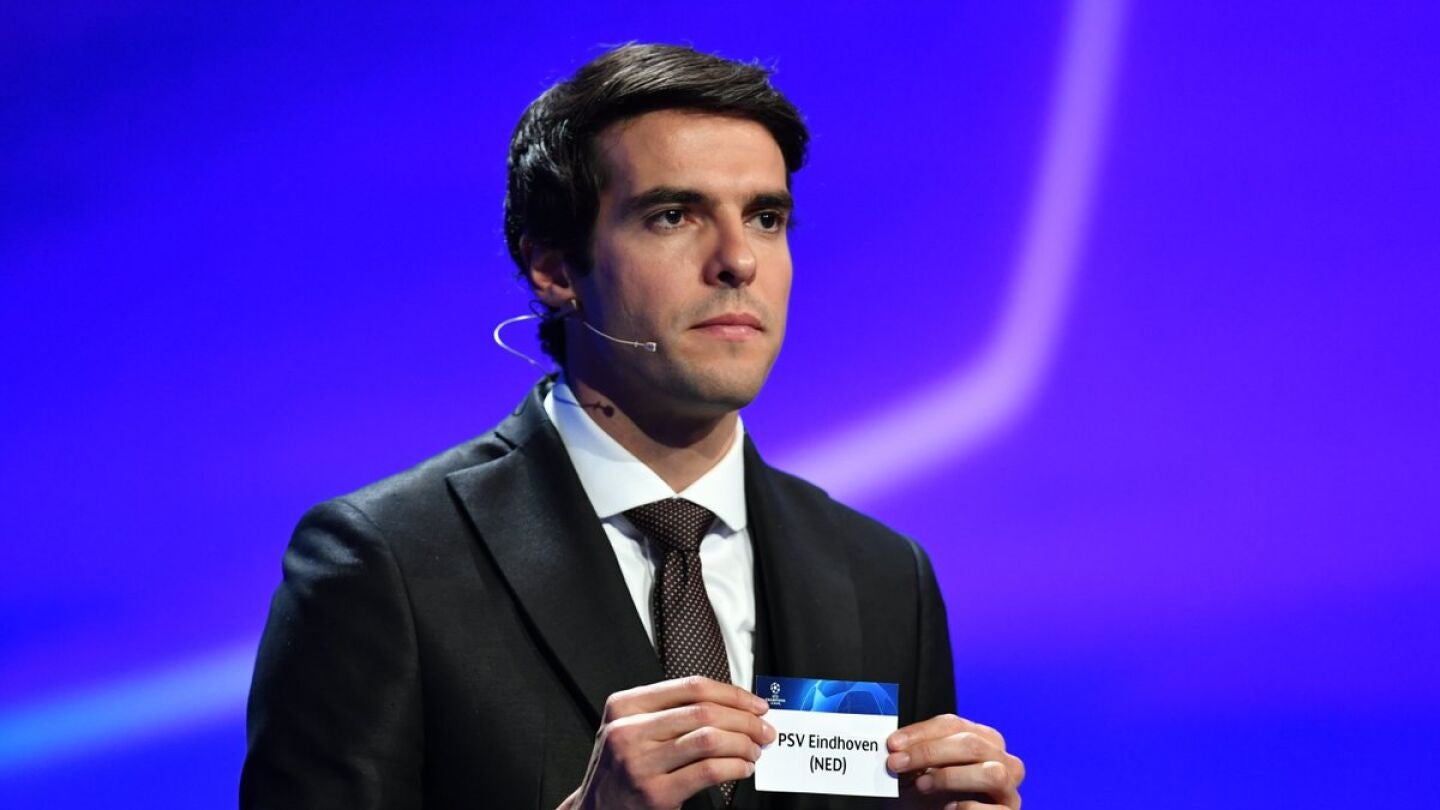 Kak&aacute;, durante el sorteo de la Champions