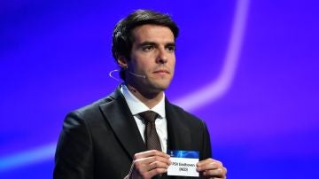 Kaká, durante el sorteo de la Champions