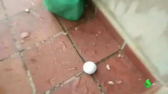 Bola de granizo en Teruel Bola de granizo en Teruel