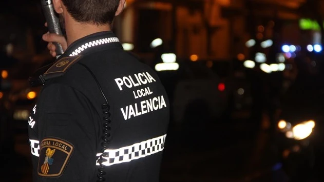 Un policía local de Valencia