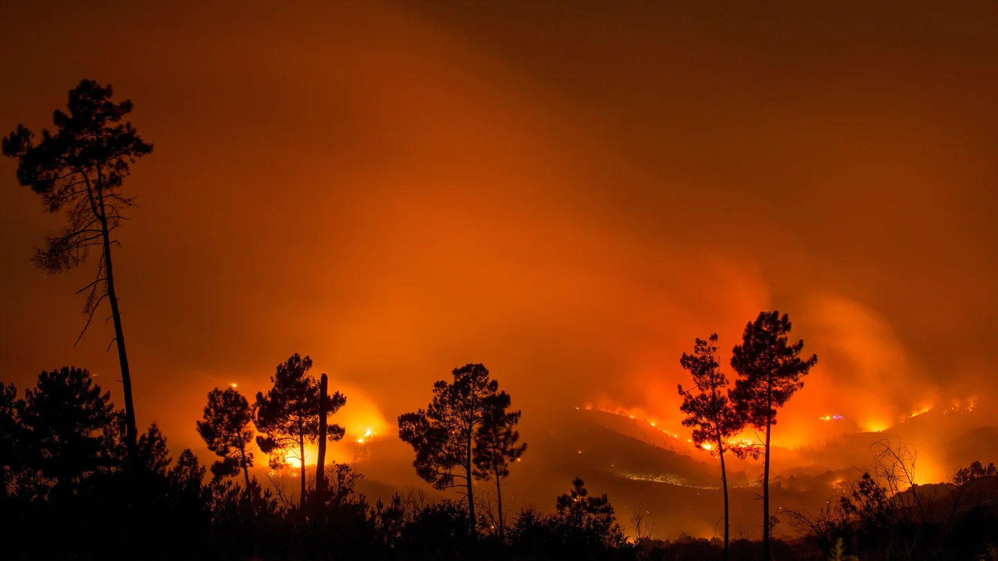 Incendio en Monterrei, Galicia Incendio en Monterrei, Galicia