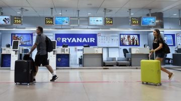Mostradores de la aerolínea Ryanair