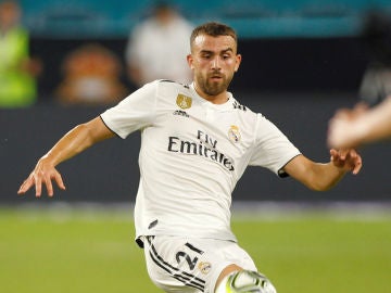 Borja Mayoral en un partido con el Real Madrid Borja Mayoral en un partido con el Real Madrid
