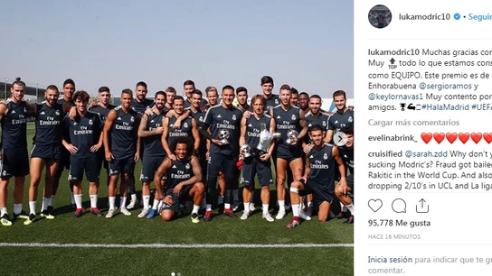 Instagram de Luka Modric Instagram de Luka Modric
