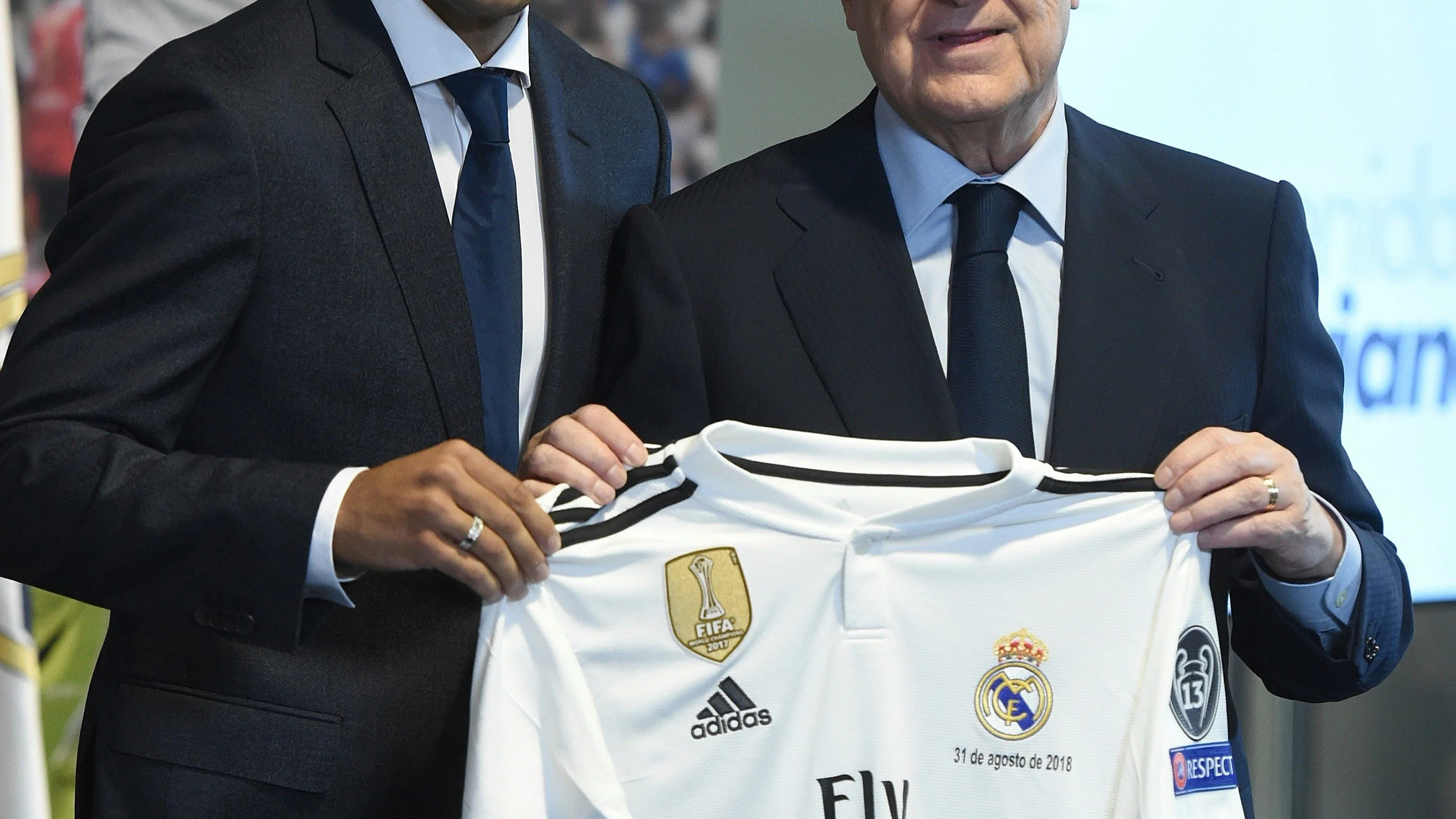 Mariano en su presentación con el Real Madrid