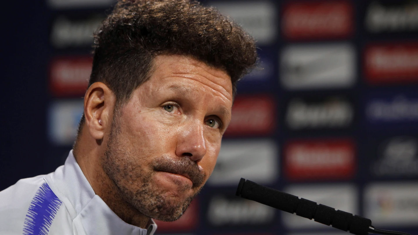Simeone en rueda de prensa Simeone en rueda de prensa