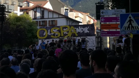 Imagen de la manifestación en Alsasua Imagen de la manifestación en Alsasua