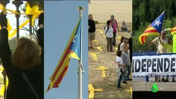 Lazos amarillos, esteladas, cruces, pancartas… ¿es legal poner símbolos políticos en espacios públicos?