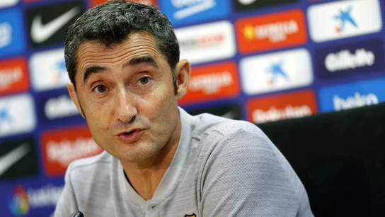 Ernesto Valverde, en rueda de prensa Ernesto Valverde, en rueda de prensa