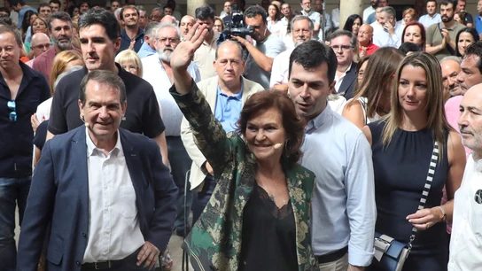 La vicepresidenta del Gobierno, Carmen Calvo La vicepresidenta del Gobierno, Carmen Calvo