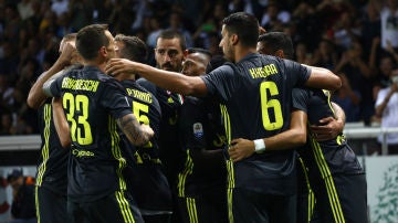 La Juventus celebra un gol