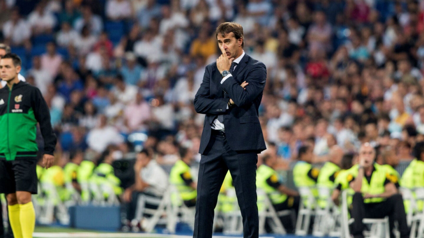 Julen Lopetegui, pensativo