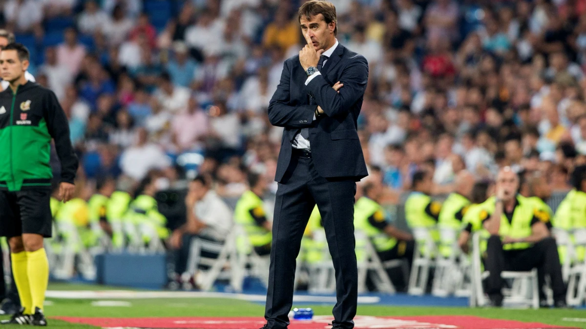 Julen Lopetegui, pensativo