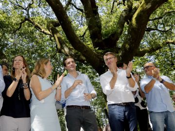 El presidente del Partido Popular, Pablo Casado y el presidente de la Xunta de Galicia, Alberto Núñez Feijoo El presidente del Partido Popular, Pablo Casado y el presidente de la Xunta de Galicia, Alberto Núñez Feijoo