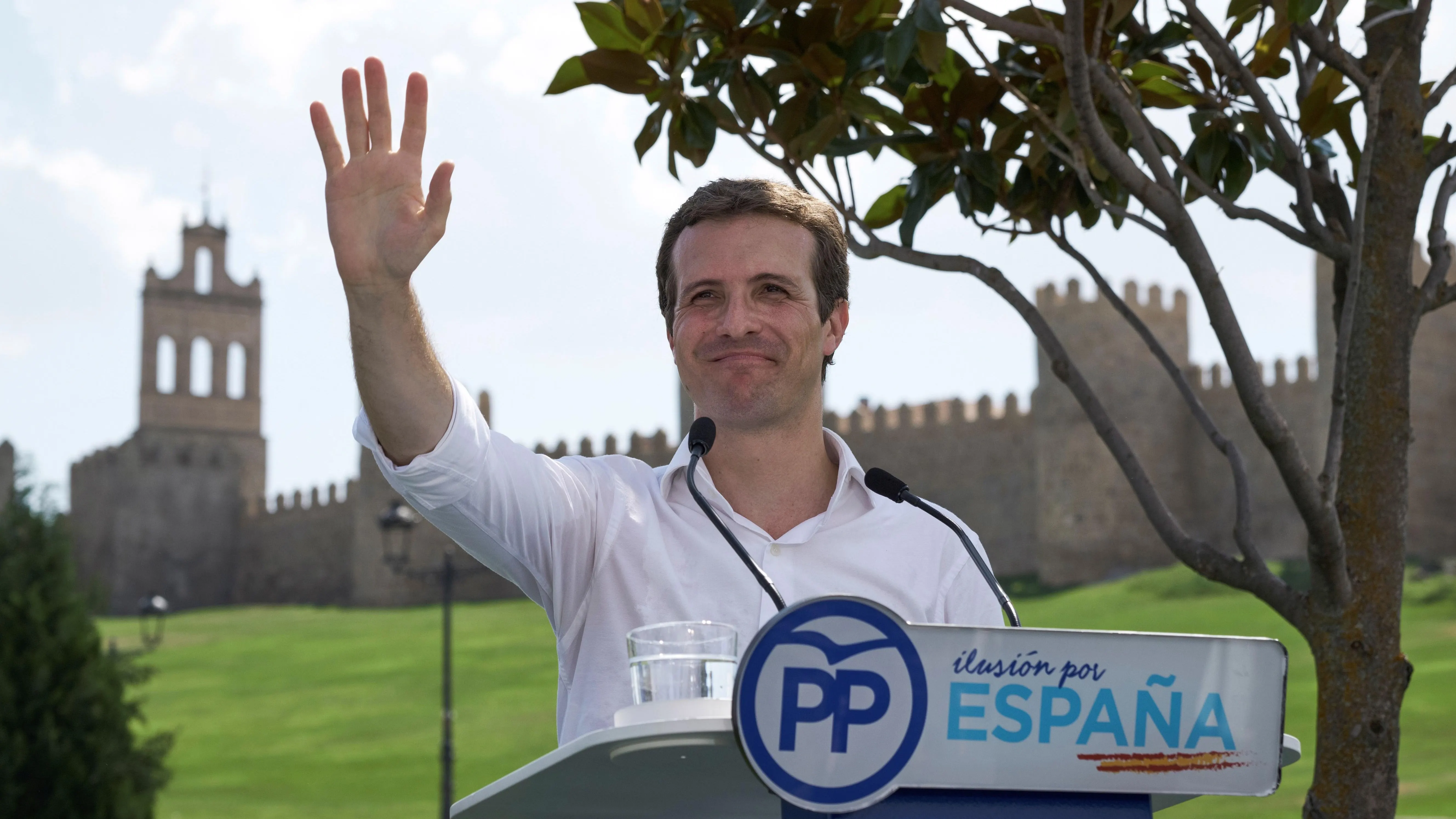 El presidente del PP, Pablo Casado