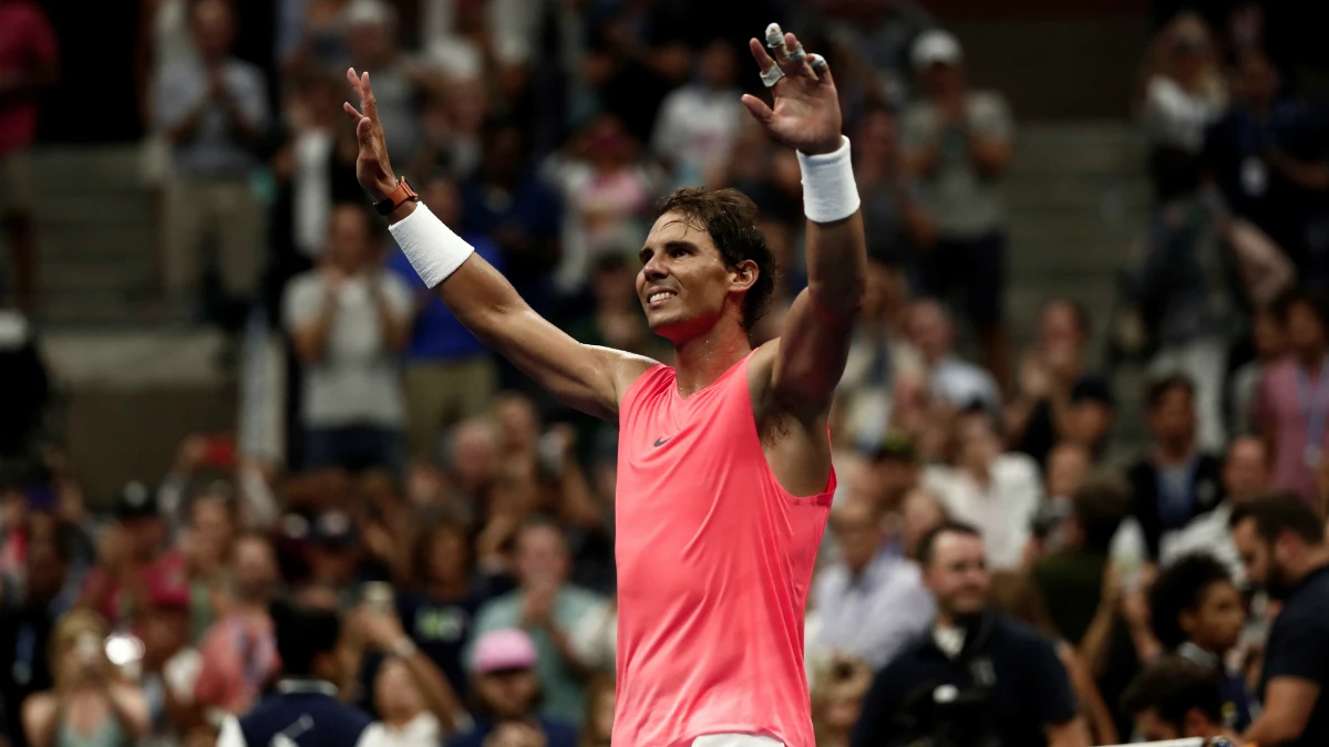 Rafa Nadal celebra una victoria