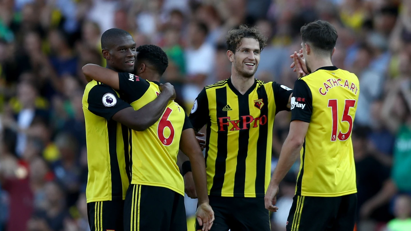 El Watford celebra un gol El Watford celebra un gol