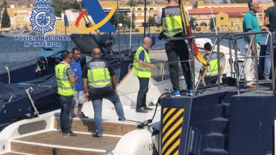 Imagen de la operaci&oacute;n contra el narcotr&aacute;fico de la Polic&iacute;a Nacional