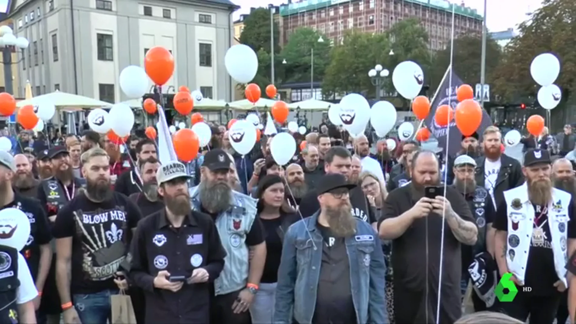 Celebración del Día Mundial de la Barba en Estocolmo