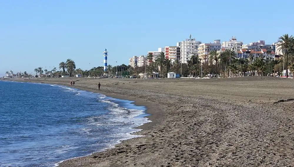 Playa canina de Torre del Mar, Málaga