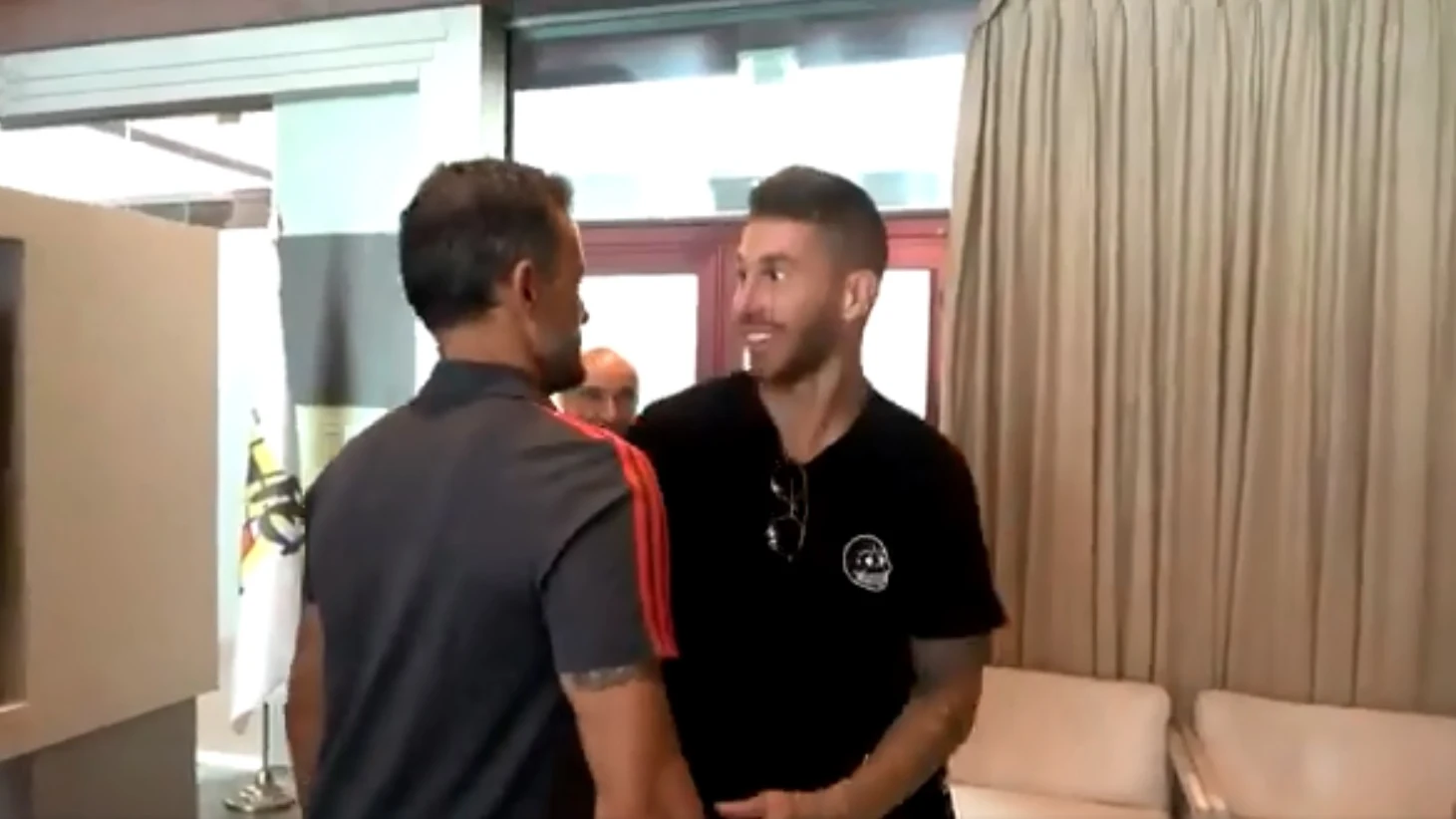 Encuentro entre Luis Enrique y Sergio Ramos