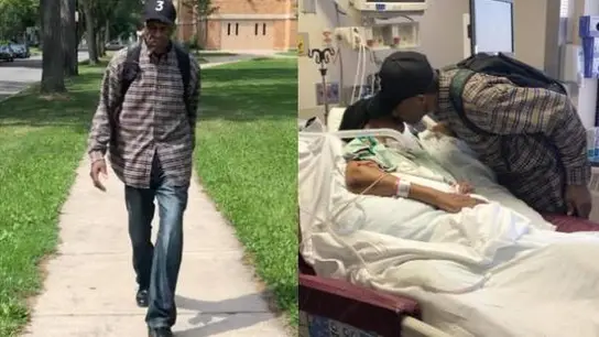 Luther camina 10 kilómetros para ver a su esposa Luther camina 10 kilómetros para ver a su esposa