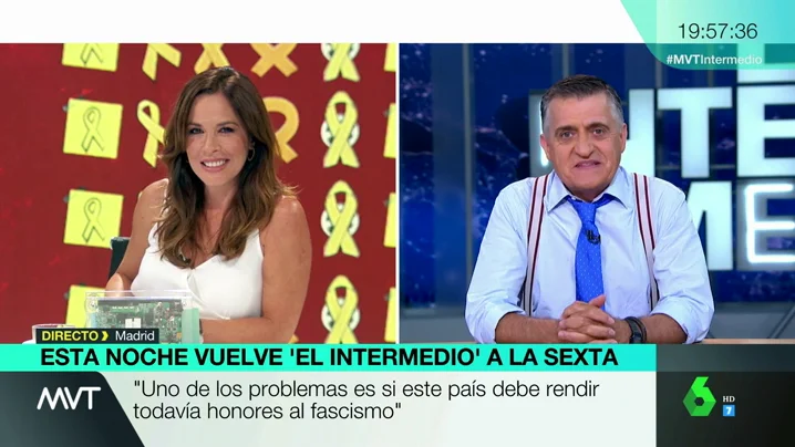 El Gran Wyoming: "En el mundo de Narnia en el que viven los políticos en Cataluña ha habido un golpe de Estado y Franco no dio ninguno" El Gran Wyoming: "En el mundo de Narnia en el que viven los políticos en Cataluña ha habido un golpe de Estado y Franco no dio ninguno"