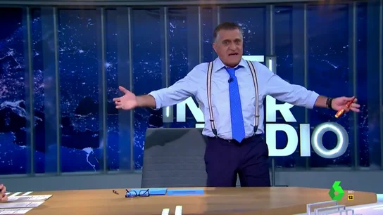 El Gran Wyoming en el nuevo plató de El Intermedio El Gran Wyoming en el nuevo plató de El Intermedio