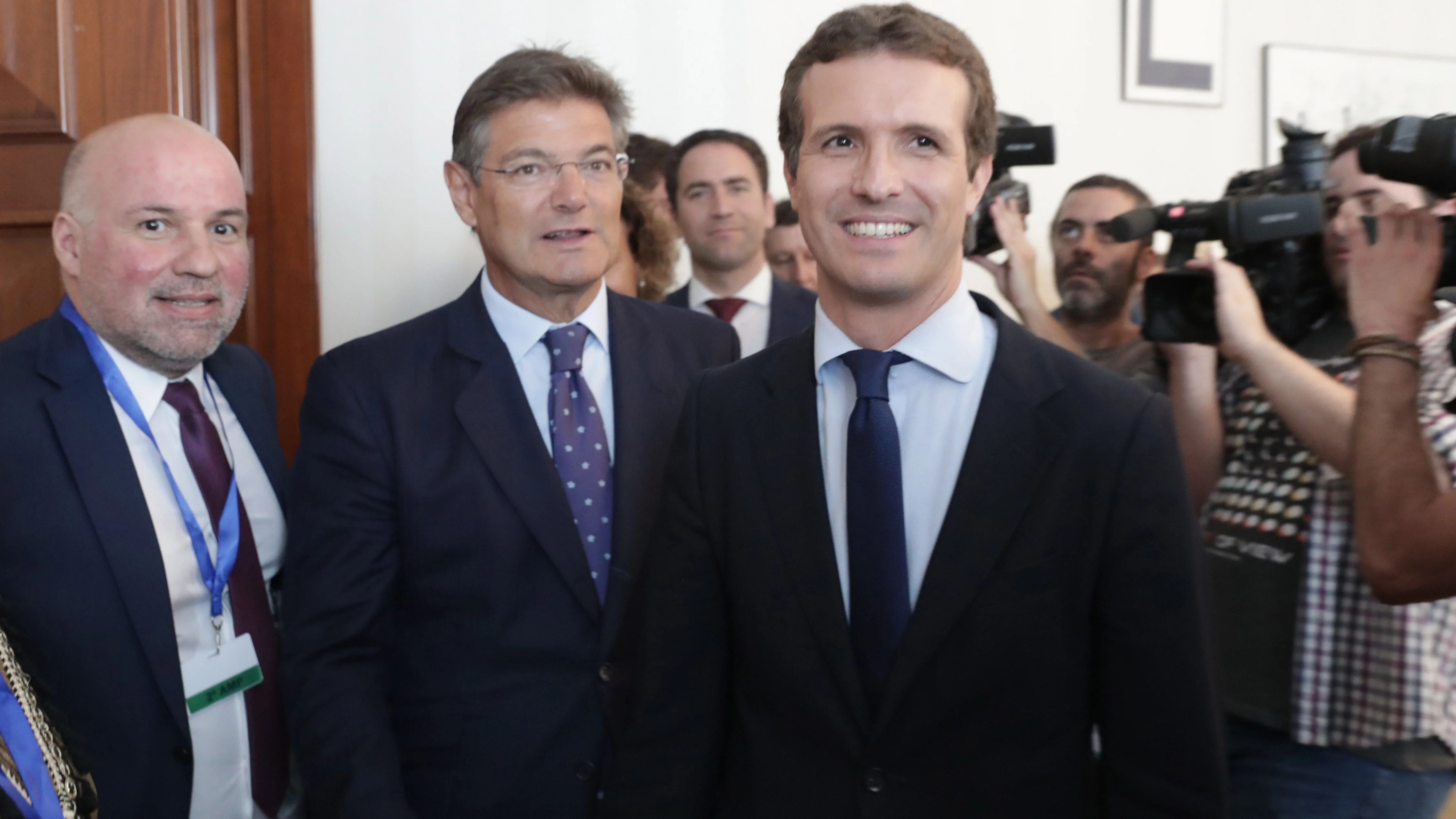 El presidente del PP, Pablo Casado