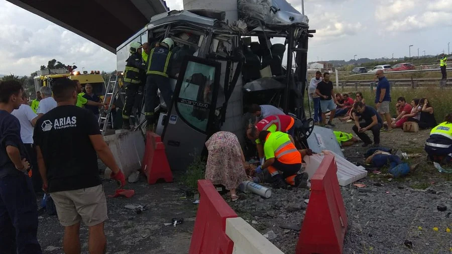 Accidente en Avilés