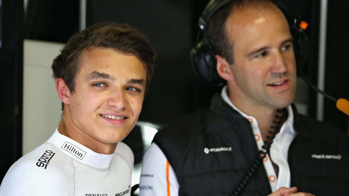 Lando Norris, durante los Libres 1 del GP de Italia Lando Norris, durante los Libres 1 del GP de Italia