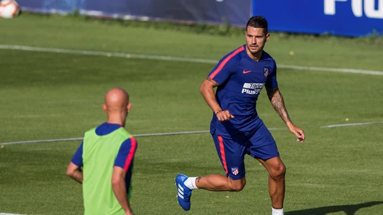 Vitolo regresa a los entrenamientos con el Atlético de Madrid Vitolo regresa a los entrenamientos con el Atlético de Madrid
