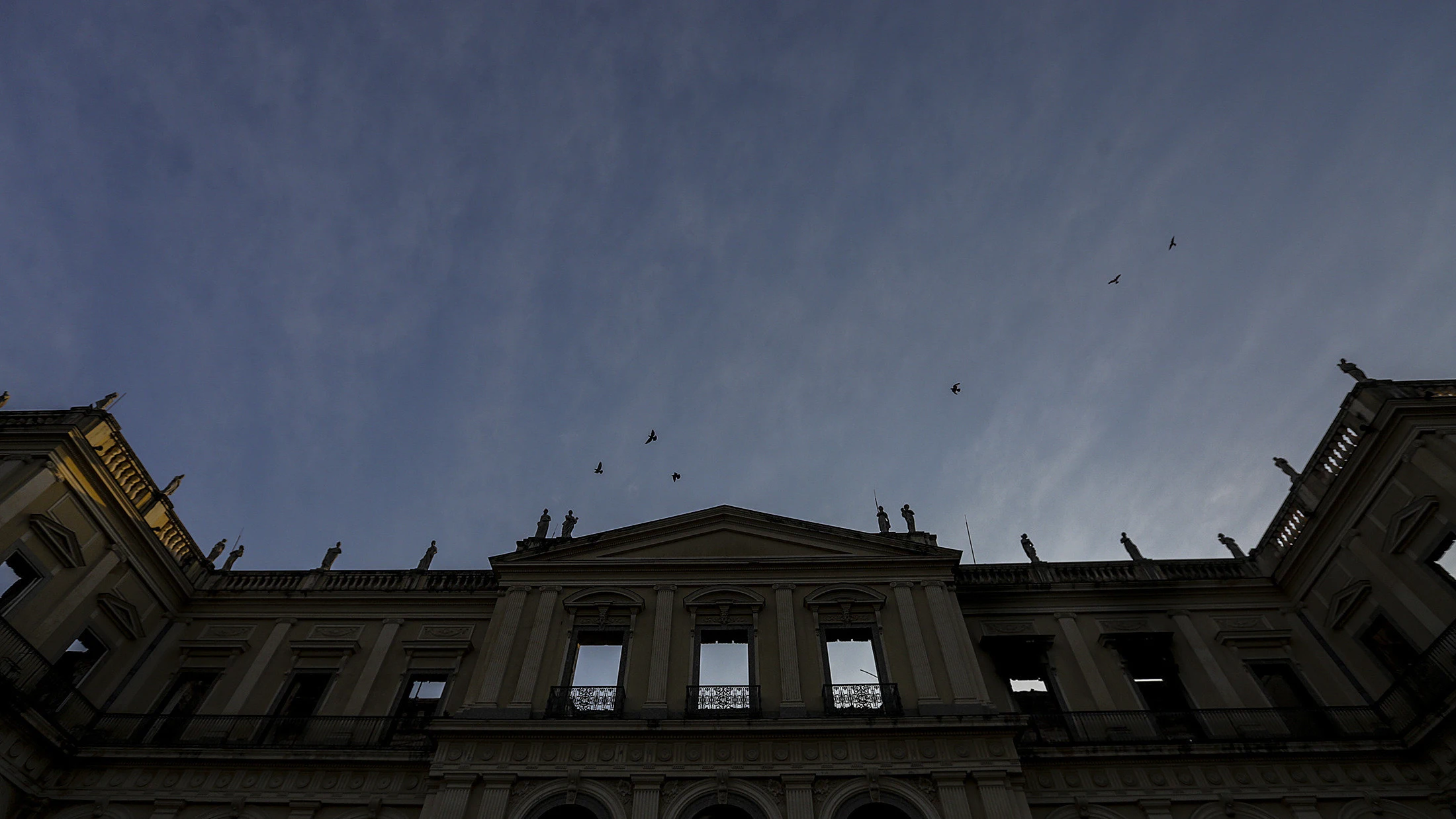 Vista general del Museo Nacional de Río de Janeiro