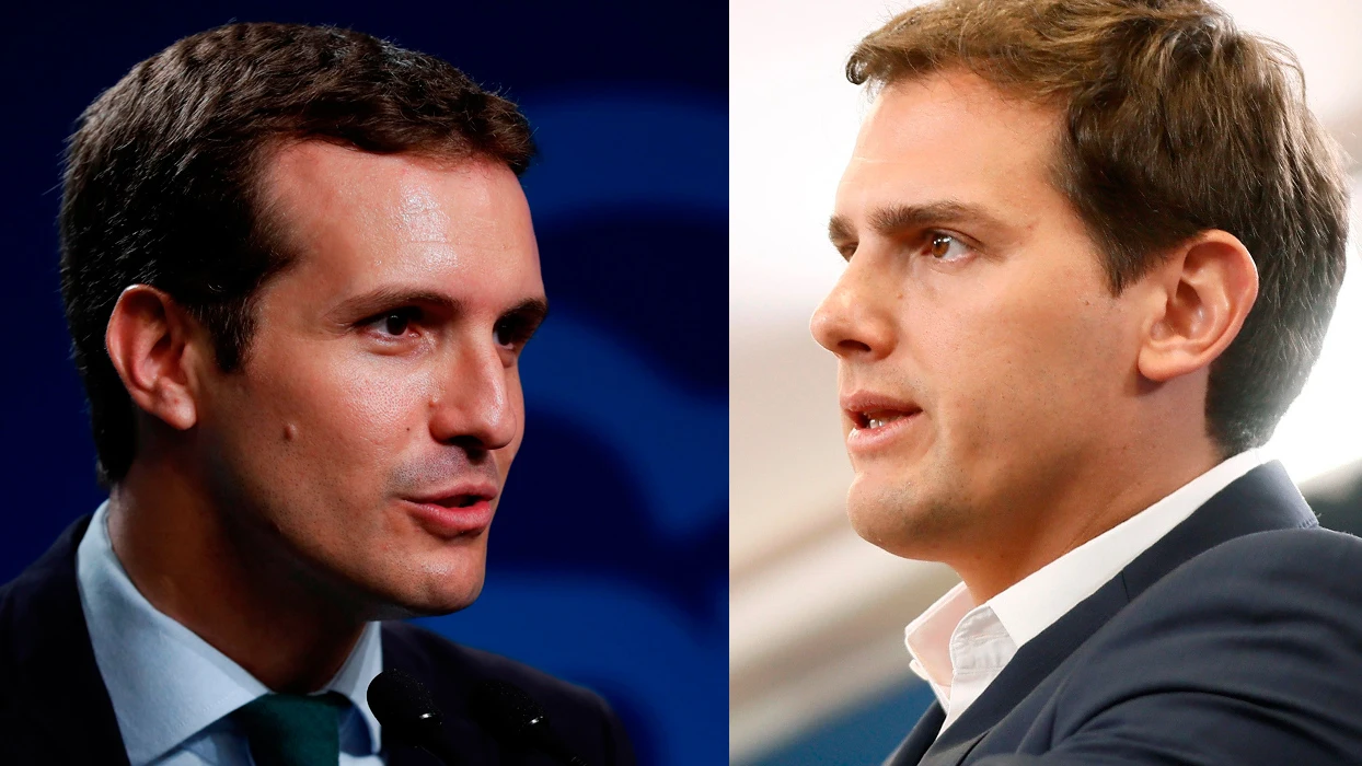 Pablo Casado y Albert Rivera