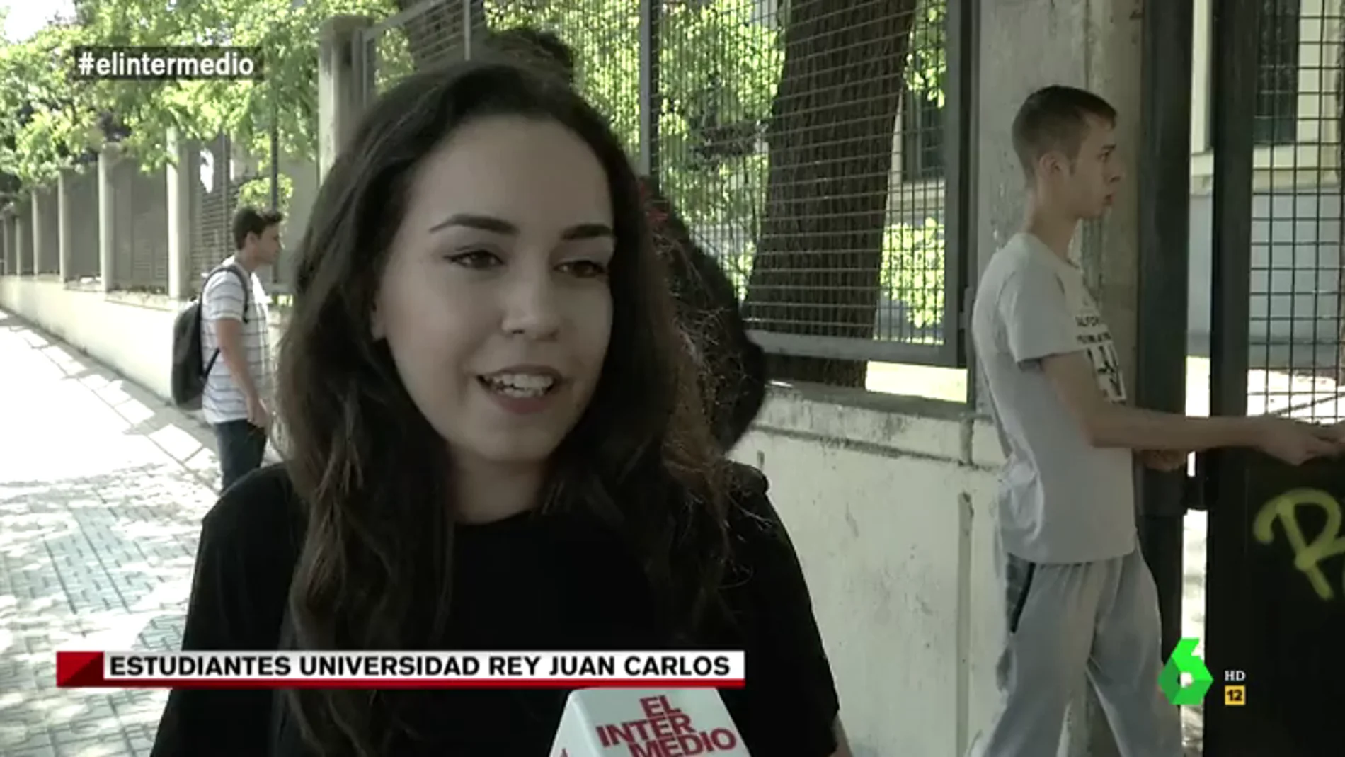 Una estudiante de la Rey Juan Carlos habla a El Intermedio