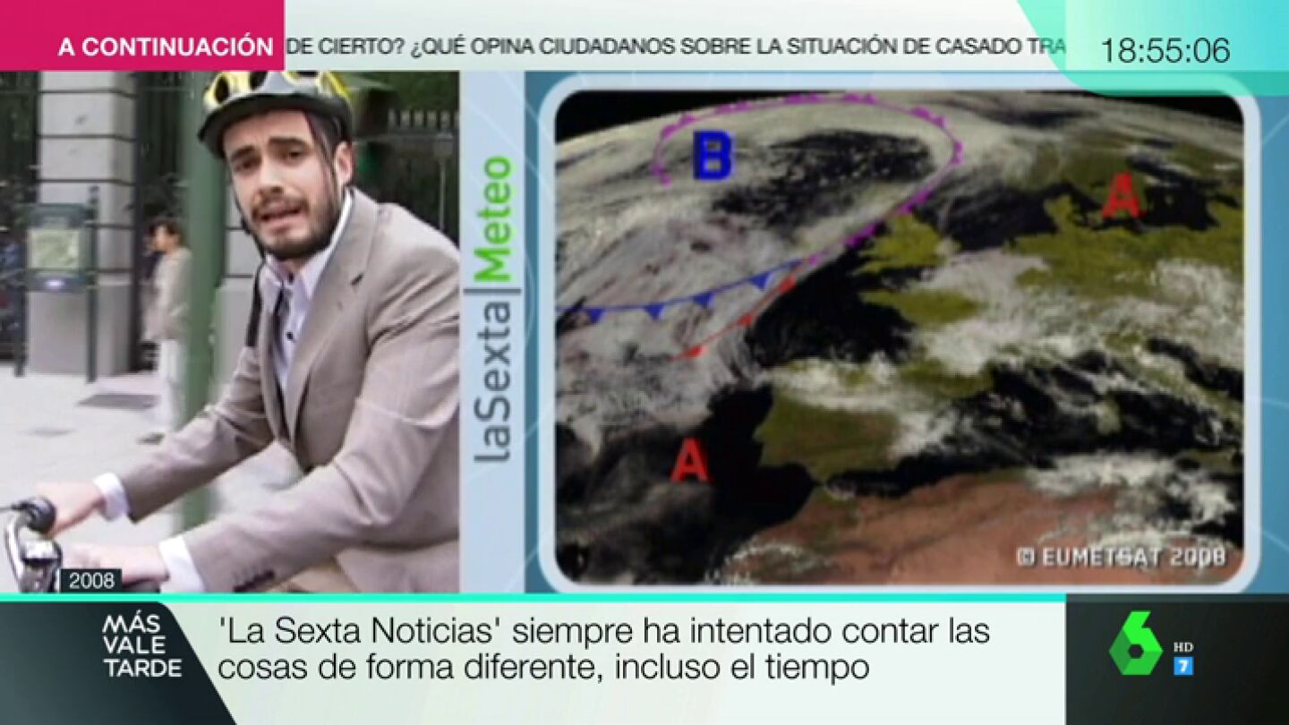 De dar el tiempo en bici a llevarnos m&aacute;s de un susto en directo: 12 a&ntilde;os de informaci&oacute;n diferente en laSexta