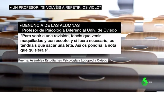 Los indignantes comentarios machistas de un profesor de Psicología: "Si volvéis a repetir, os violo" Los indignantes comentarios machistas de un profesor de Psicología: "Si volvéis a repetir, os violo"