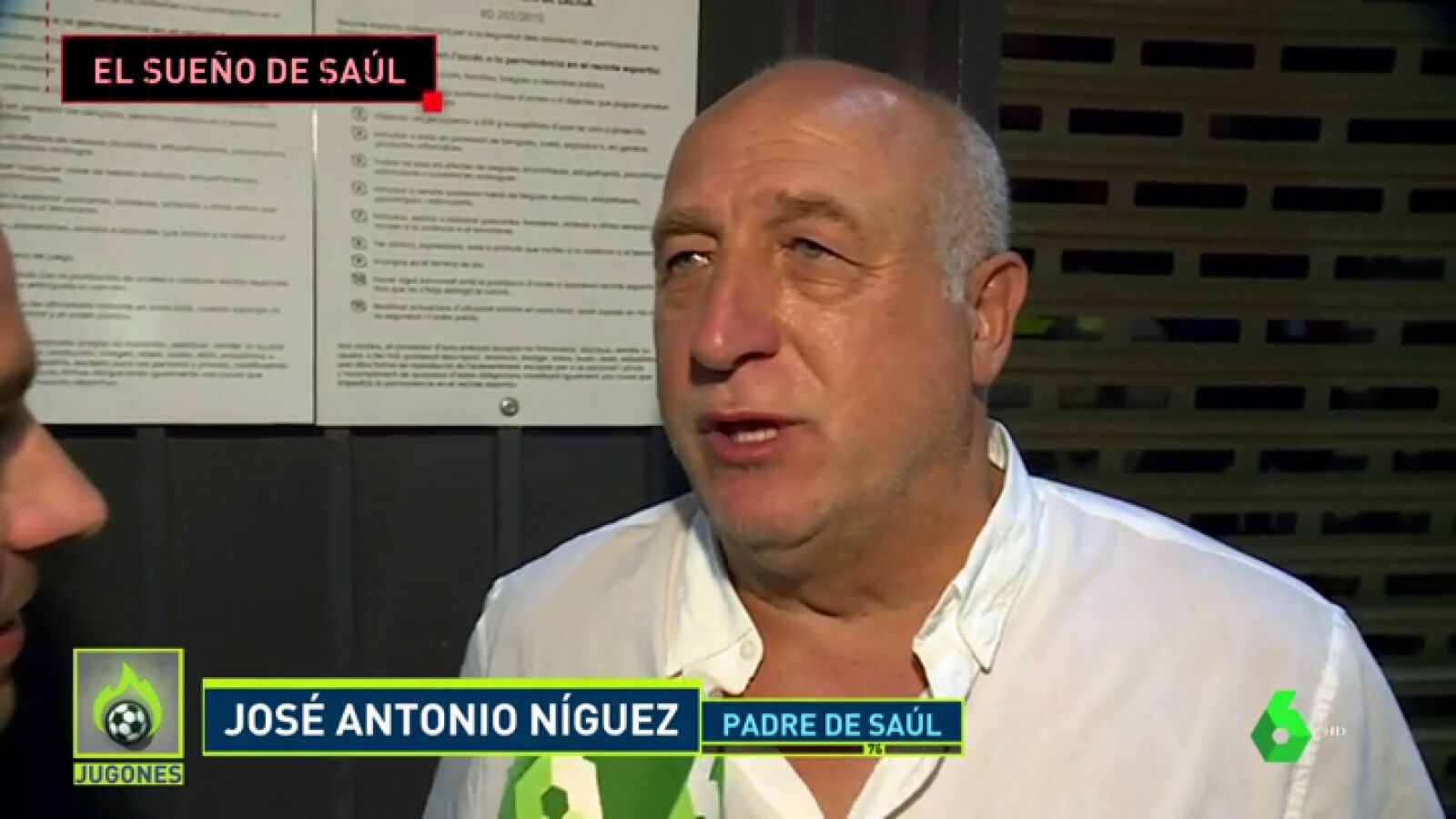 La emoci&oacute;n del padre de Sa&uacute;l con su hijo: "No se le va a olvidar en la vida"