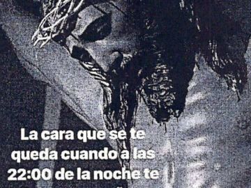 Imagen del 'meme' de Cristo que hizo el joven ahora absuelto Imagen del 'meme' de Cristo que hizo el joven ahora absuelto