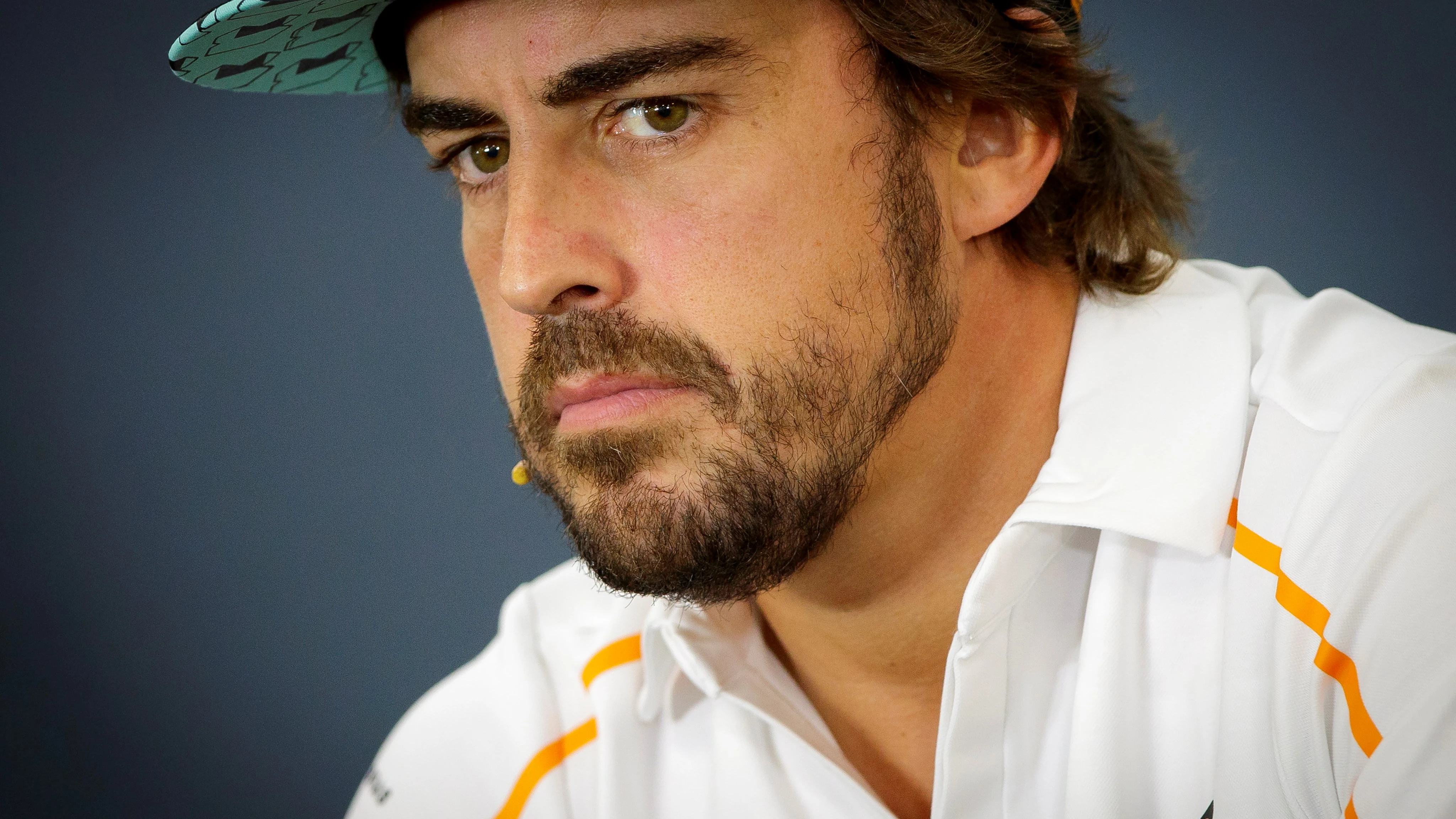 Fernando Alonso, durante una rueda de prensa