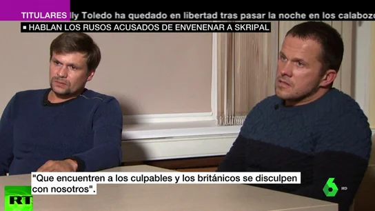 Hablan los rusos acusados de envenenar a Skripal Hablan los rusos acusados de envenenar a Skripal